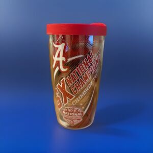 Alabama 2015 National Champions Hard Plastic Travel Cup 16 oz. Tervis With Lid
